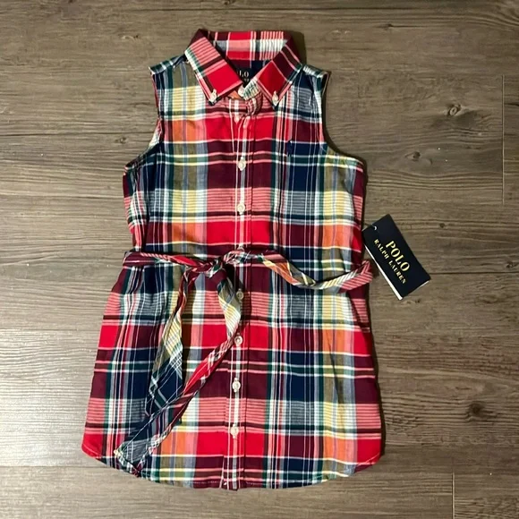 Polo Ralph Lauren Girls Plaid Dress - Picture 2 of 4